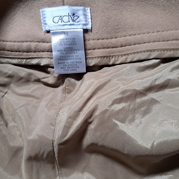Cache Women's wide leg dress pants fully lined size 14. - Picture 6 of 9